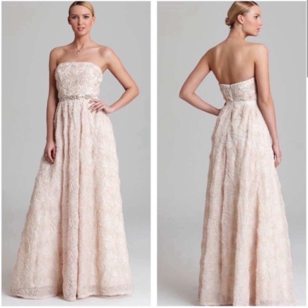 Adrianna Papell rosette‎ tulle dress